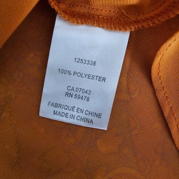 Jones New York Sleeveless Ruffle V Neck Retro Floral Colorful Tank Top - Picture 4 of 7